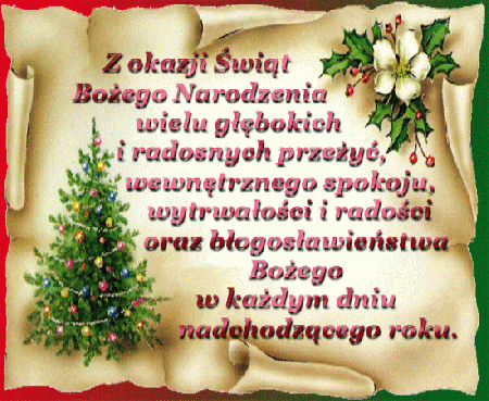 Choinka z okazji świąt Bożego Narodzenia